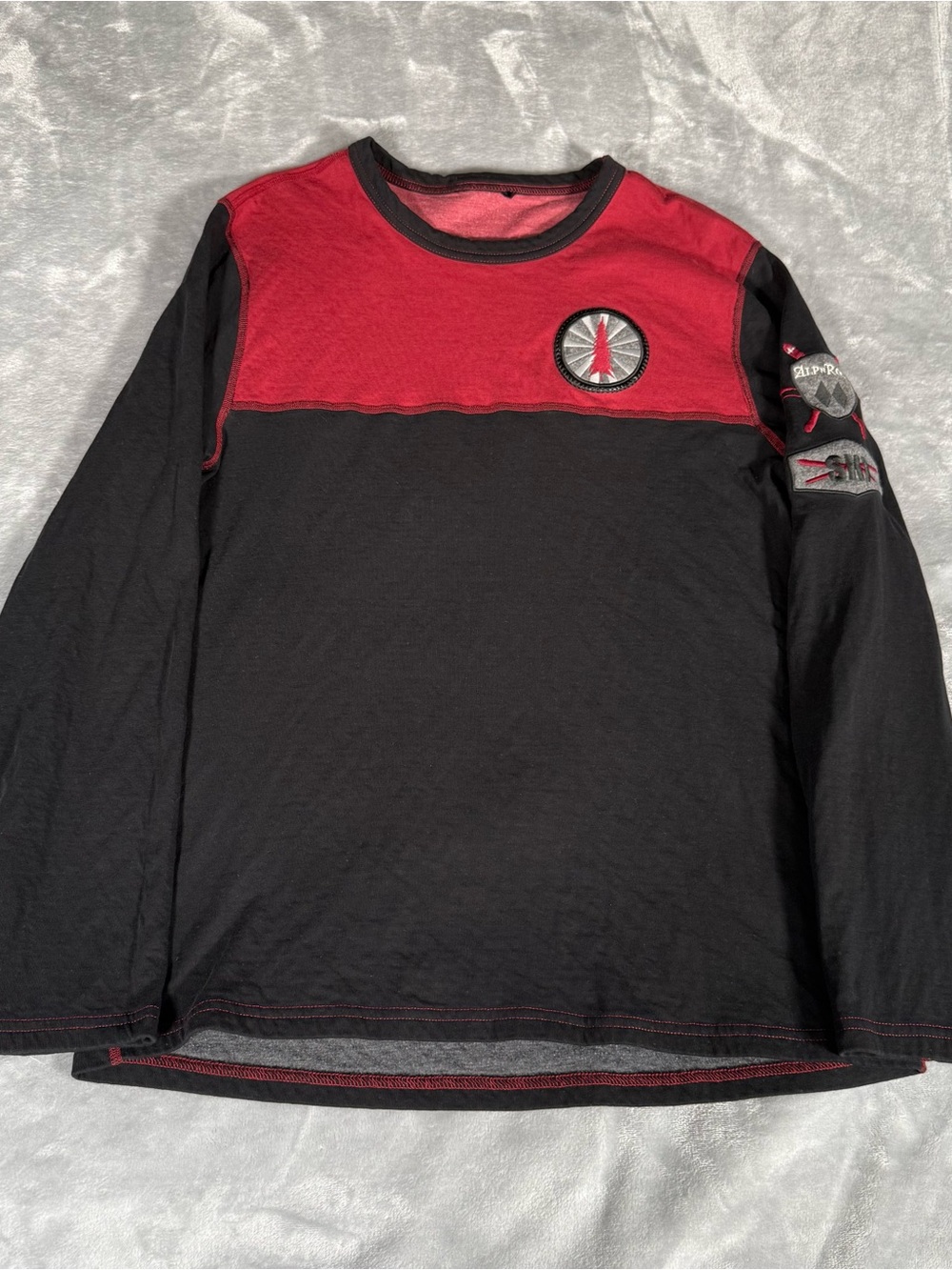 Alp N Rock Ski Long Sleeve T Shirt Womens XL (Estimated) Organic Cotton Black